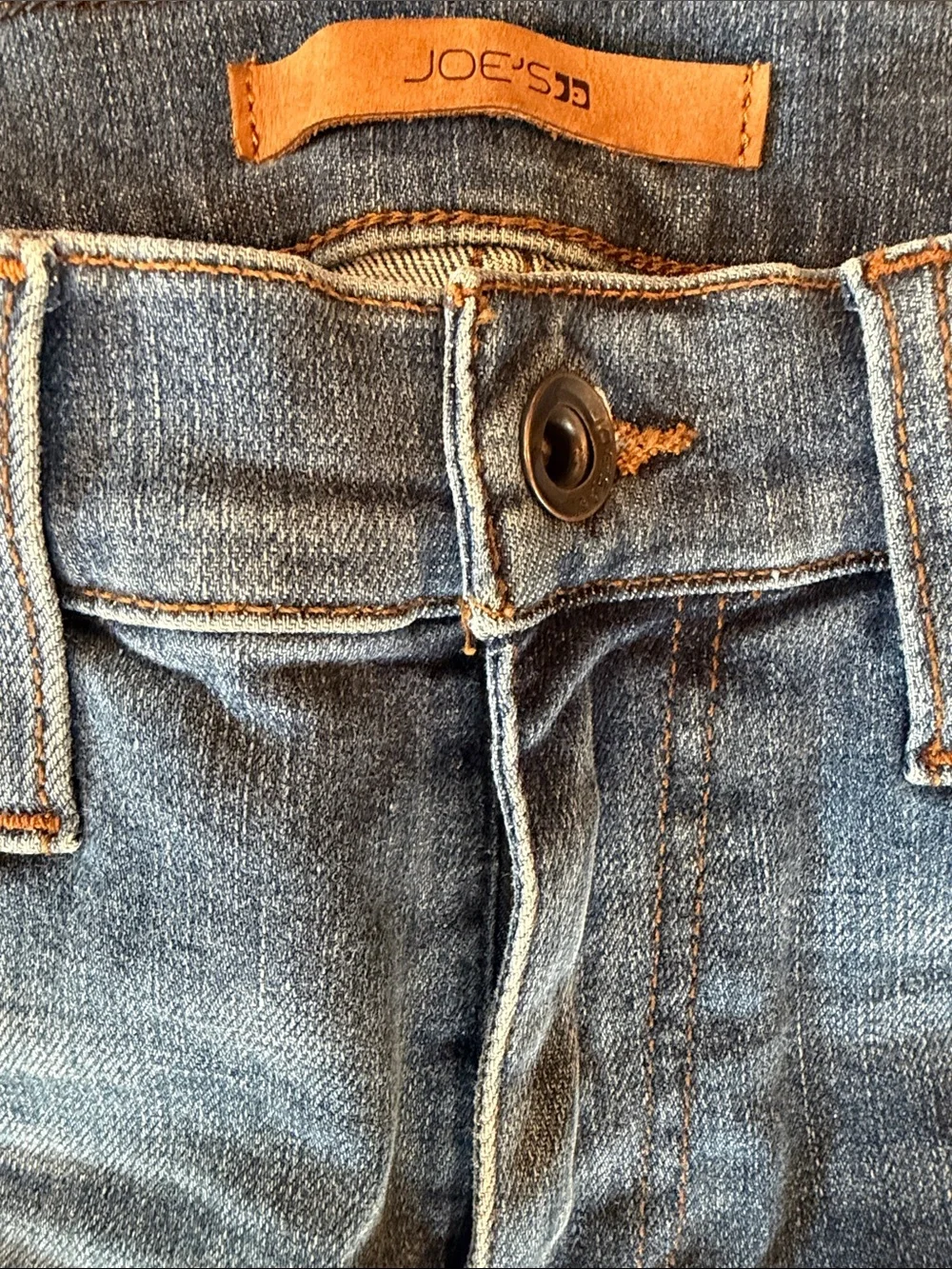 Joe's Jeans Blue Denim Jeans with Contrast Stitching
